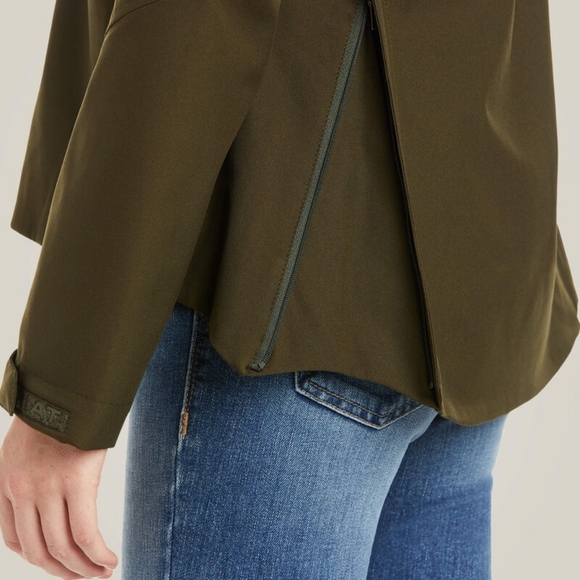 Ariat Ladies Coastal Waterproof Jacket, Relic, Size Medium Olive green - Picture 8 of 13